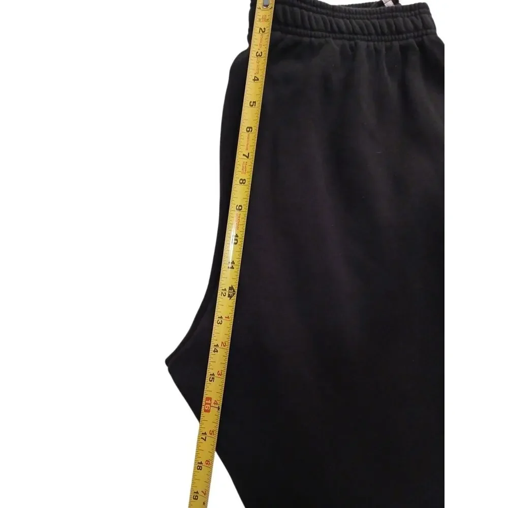 Adidas Essentials Linear Tapered Pants Joggers Mens XL Black White Stripes Logo